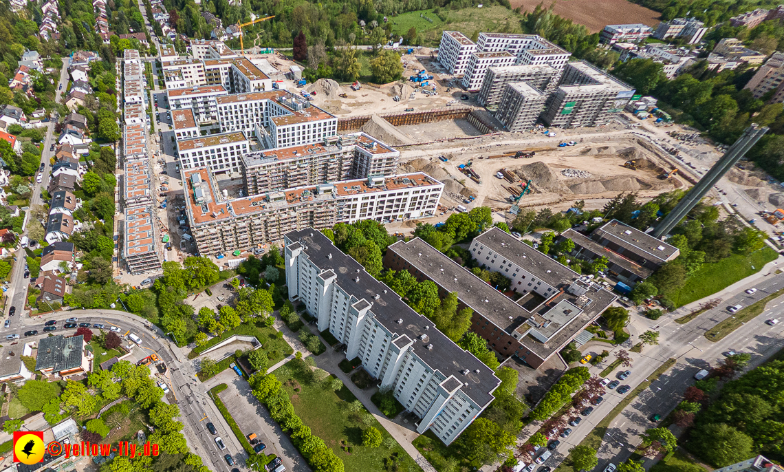 09.05.2023 - Baustelle Alexisquartier und Pandion Verde in Neuperlach